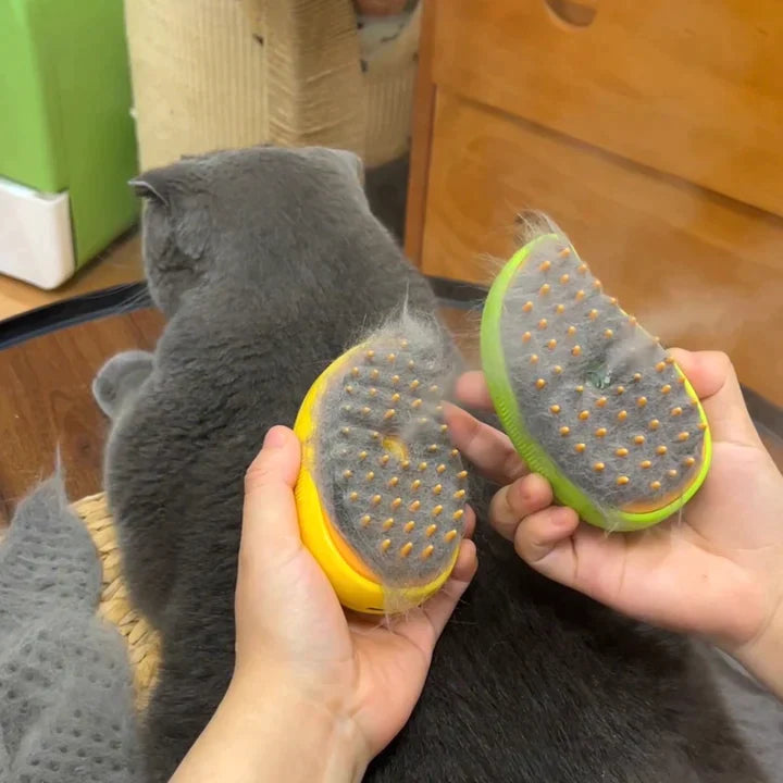 NylaTails® Pet Hair Steam Brush