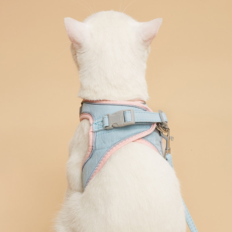 Nylatails® Luminous Cat Vest Harness and Leash Set