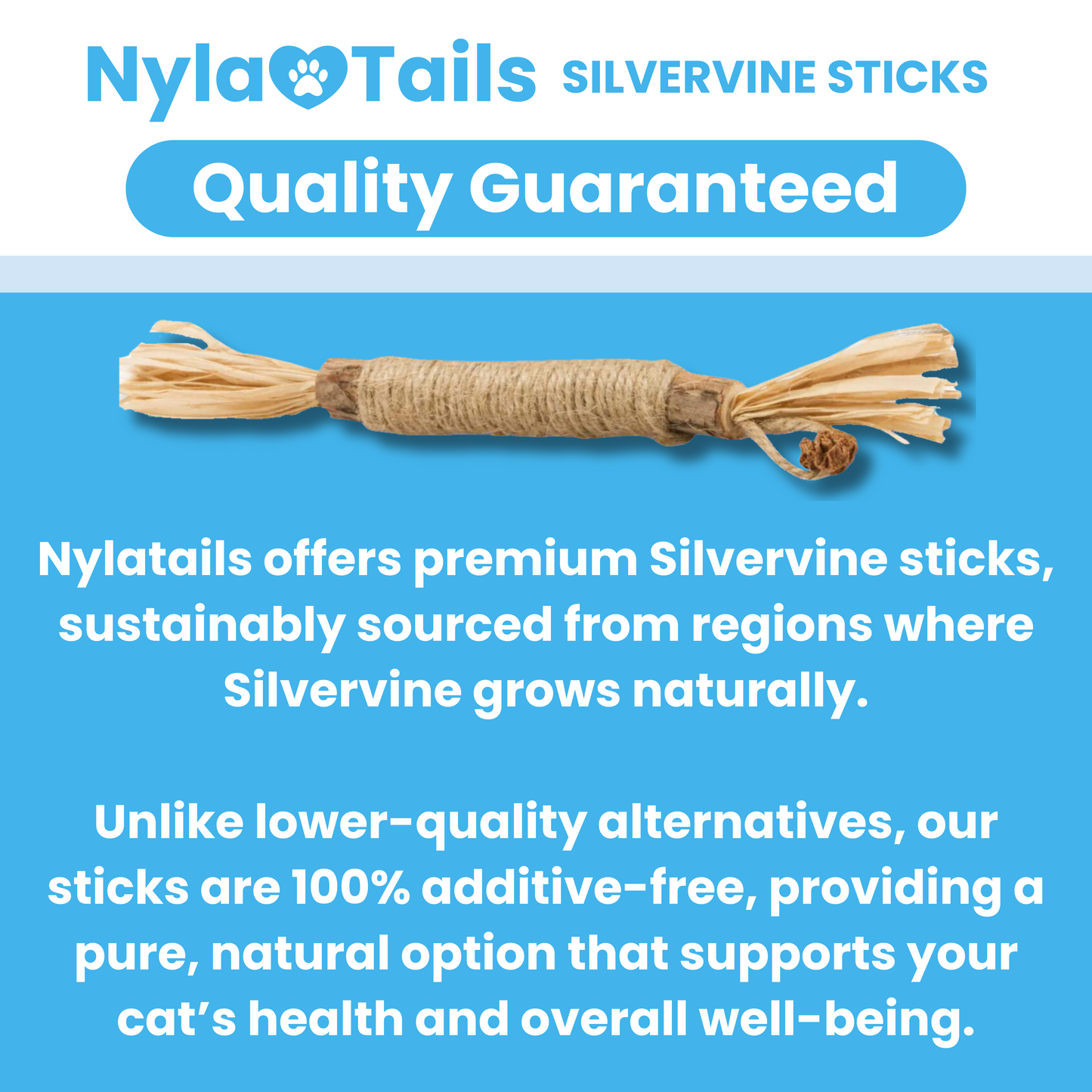 Nylatails® Silvervine Dental Sticks