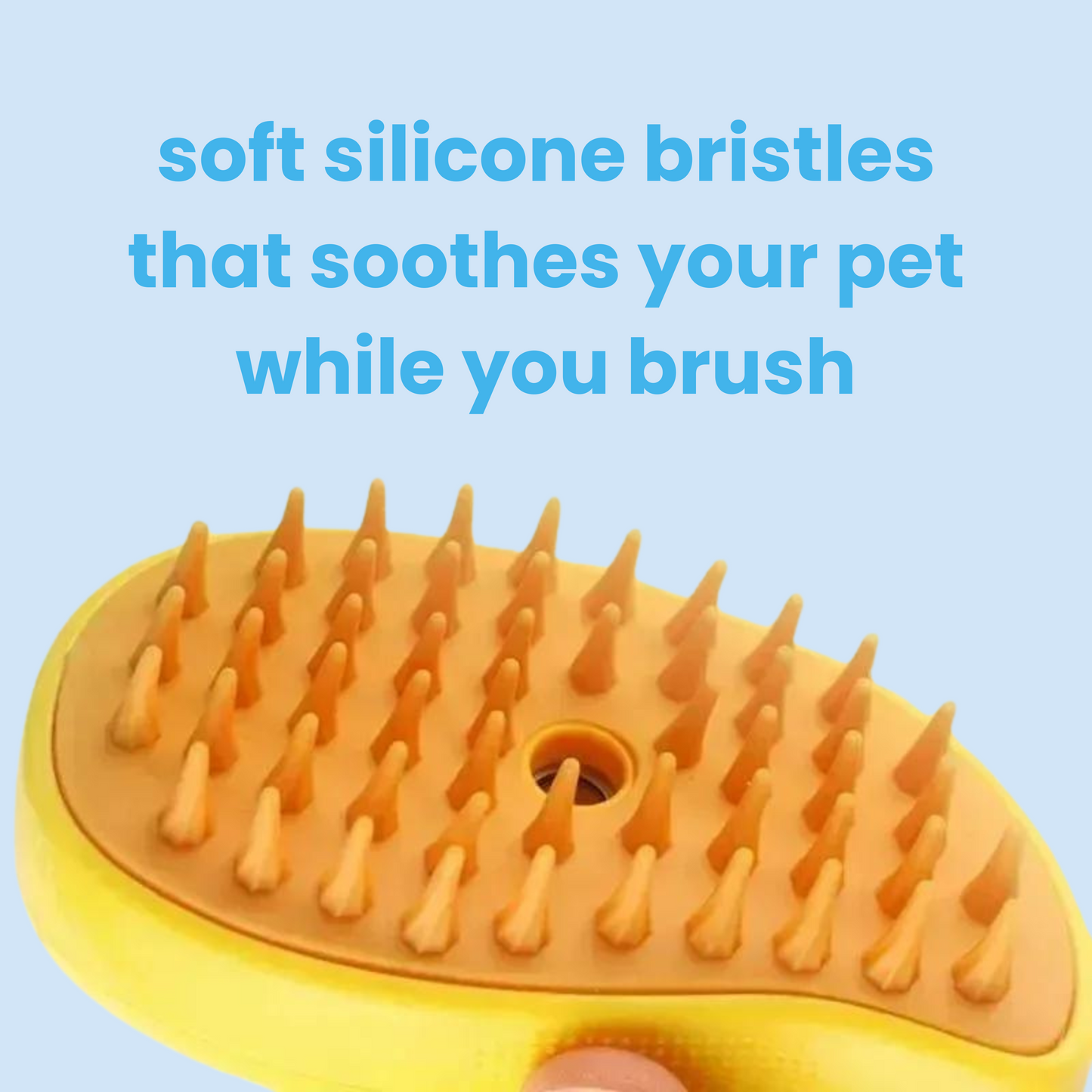 NylaTails® Pet Hair Steam Brush